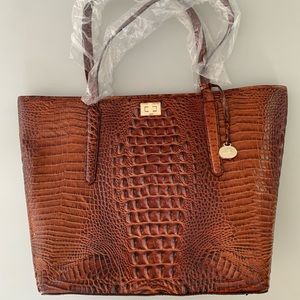 NWT - Large Annika Pecan Melbourne Embossed Tote